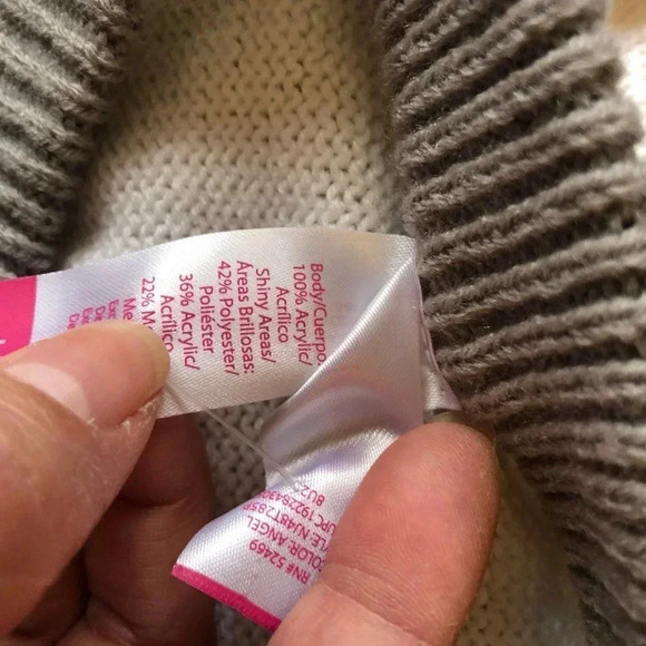 Soft Cozy Stretchy Girl Angel Wings Sweater Dress Size 11-13 - Picture 8 of 8